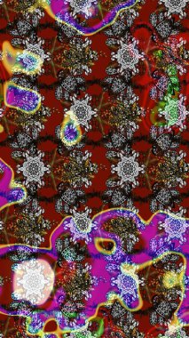 Gri ve kırmızı renkte çiçekler. Güzel çiçek deseni. Renkli Bahar Teması eskiz kalıbı. Düz Çiçek Elementleri Tasarımı.