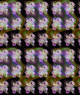 Çiçek deseni. Flower eskiz arka planı. Raster illüstrasyonu. Şatafatlı bahar bahçesi dokusu.