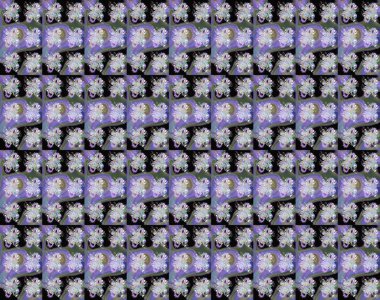 Motley illüstrasyonu. Küçük çiçekte güzel bir desen. Çiçekli bahar çiçekleri. Küçük renkli çiçekler. Moda baskıları için zarif bir şablon.