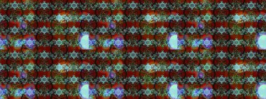 Parlak çiçekli kahverengi ve kırmızı renkler üzerine soyut çizim deseni. Küçük çiçekte hoş bir çiçek deseni var. Çiçek elementli zarif raster dokusu..