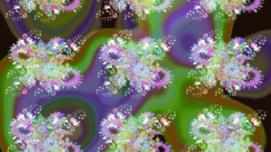 Kumaş, tekstil, duvar kağıdı baskısı için. Raster. Raster illüstrasyonu. Eski usul. Eskiz geçmişi. Tomurcukları çiçekli sevimli çiçek deseni..