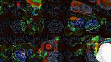 Çiçek kompozisyonu. Çiçek kolajı. Küçük çiçekte güzel bir desen var. Doğa. - Siyah ve gri çiçekler. Çiçek arkaplan. Raster deseni.