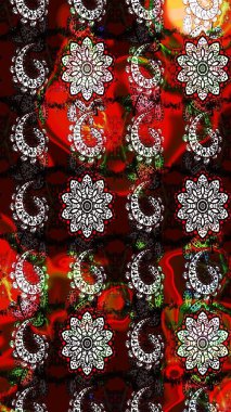 Siyah ve kahverengi renkte çiçekler. Yumuşak, bahar çiçekli arka plan. Raster çiçek desenli ve çiçekli..