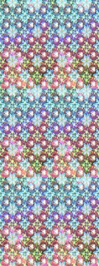 Çiçekli yumuşak bir eskiz şekli. Tarafsız ve mavi renklerde bahar çiçekleri. Raster çiçekleri klasik tarzda çizilmiş. Raster illüstrasyonu.