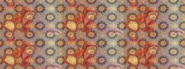 Düz Çiçek Elementleri Tasarımı. Renkli Bahar Teması eskiz kalıbı. Gri ve bej renkli çiçekler. Çiçekle çizim deseni.