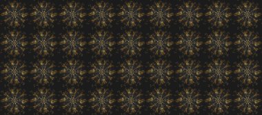 Duvar kâğıdı barok, İspanyol kumaşı. Çiçek deseni. Gri ve kahverengi renklerde altın elementler. Kusursuz raster arka plan. Şekil grafik deseni.