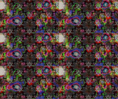 Raster illüstrasyonundaki çiçek desenli çizim. Düz Çiçek Elementleri Tasarımı. Süslü kumaş deseni. Renkli Bahar Teması çizim şablonu.