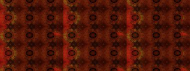 Suluboya çiçekli çiçek deseni. Kahverengi renkli Asya tekstili. Raster illüstrasyonu.