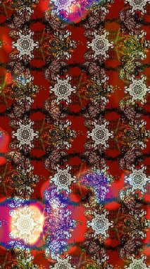 Düz Çiçek Elementleri Tasarımı. Renkli Bahar Teması eskiz kalıbı. Raster..