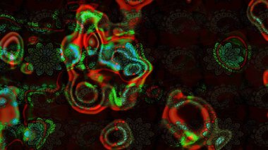 Taslak dekoratif arka plan, çiçek mandala. Çiçek. Siyah ve gri renklerde. Raster illüstrasyonu.