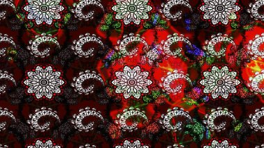 Tekstil veya kitap kapakları, imalat, duvar kağıtları, baskı, hediye paketi ve yapıştırma kitabı için çiçek eskizi geçmişi. Raster illüstrasyonu. Küçük ölçekli çiçeklerdeki basit sevimli desen.