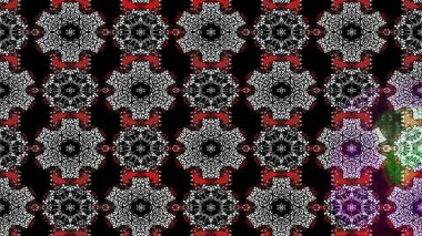 Küçük çiçekteki sevimli çiçek deseni. Siyah ve gri renkte çiçekler.