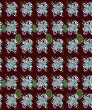 Botanik çizim kalıbı. Raster deseni. Organik elementler. Suluboya etkisi.