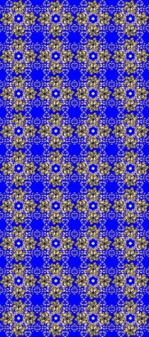 Raster geometrik arka plan. Altın rengi, kusursuz çizim. Senin tasarımın için, duvar kağıdı. Mavi, nötr ve bej renklerde altın çiçekli desenler.