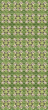 Kusursuz oryantal klasik altın desen. Tarafsız, yeşil ve bej renklerde altın tekrarlayan elementler içeren Raster soyut arka planı.