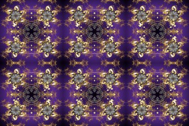 Altın elementli desen. Lüks mobilyalar. Küçük bir alan derinliği. Patina. Kusursuz ahşap oyma. Oyma. Mor, kahverengi ve gri arkaplan, altın kaplamalı. Klasik mobilya stili.