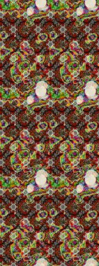 Kumaş, tekstil, duvar kağıdı baskısı için. Tomurcukları papatya çiçekleri olan sevimli bir çiçek deseni. Eski usul. Miles Fleur, süslü püslü bir süs. Eskiz geçmişi. Raster illüstrasyonu.