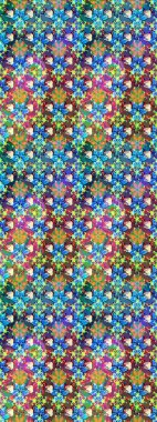 Mavi ve yeşil renkte çiçekler olan çiçek deseni çiz. Suluboya tarzında mavi ve yeşil renkte çiçekler.