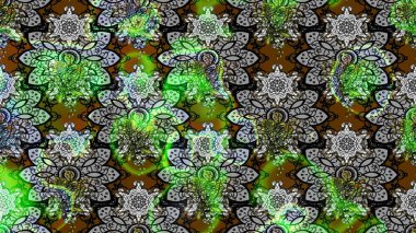 Gömlek, arka plan modelini çiz. Gri ve yeşil renkli çiçekler. Tropik çiçekler.