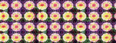 Raster illüstrasyonu. Tarafsız ve sarı renklerde. Çiçek buketleriyle klasik tarzda eskiz deseni.