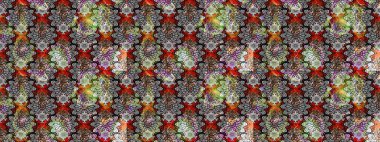 Arkaplan dokusu, duvar kağıdı, gri ve kahverengi renkli çiçek teması. Soyut etnik raster çizim kalıbı. Kabile sanatı boho baskısı, klasik çiçek arkaplanı.