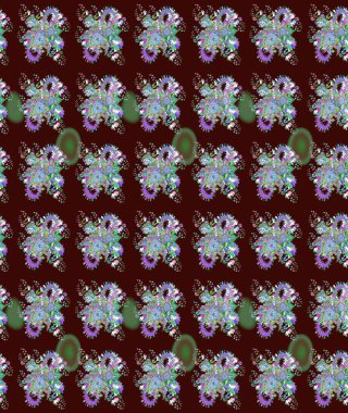 Botanik çizim kalıbı. Raster deseni. Organik elementler. Suluboya etkisi.