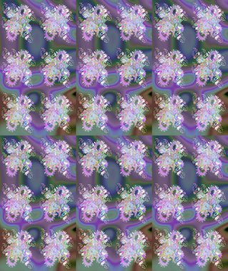 Raster resim. Çiçek desenli çiçek ve yaprakları ile. Sevimli küçük çiçek desenle.