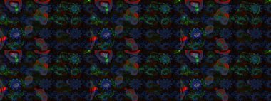 Parlak elementlerin. Çizim çiçek deseni duvar kağıdı, web sitesi arka planı, ambalaj kağıdı, davetiye, broşür, afiş veya web sitesi için kullanılabilir. El çizimi Raster illüstrasyonu.