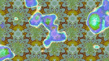 Küçük yeşil ve mavi renkte güzel bir besin torbası deseni, çiçekler. Millefleur 'lar. Tekstil, kumaş, kapaklar, duvar kağıtları, baskı, paket, koleksiyon defteri, örgü, dekupaj için çiçek arkaplanı..