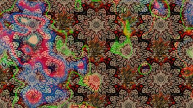 Kahverengi ve bej renkli çiçekler. Elle boyanmış suluboya resim çizimi çiçekler ve bitkiler.