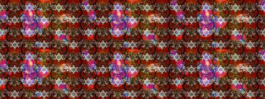 Raster illüstrasyonu. Egzotik çiçekler, kahverengi ve kırmızı renkler üzerine botanik, parlak klasik doğa. Klasik tropikal doğal elementlerin suluboya seti.