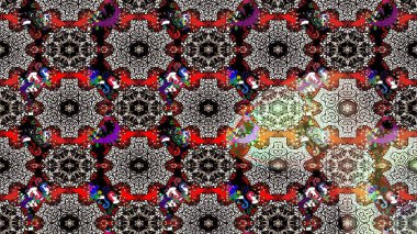 Renkli Bahar Teması eskiz kalıbı. Düz Çiçek Elementleri Tasarımı. Çiçek deseni. Raster çizimi. Güzel kumaş deseni..