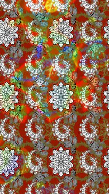 Üst manzara, yumuşak kahverengi ve gri renkli. Çiçek kompozisyonu, el boyası, hassas şablon. Manzaralı çiçek deseni. Sevgililer günü ve tebrik kartı konsepti için şık bir davet.