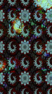 Nazik, narin çiçek arkaplanı. Çiçekli karalama şeklinde Raster çiçek deseni. Siyah ve kahverengi renkte çiçekler.