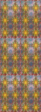 Güzel kumaş deseni. Bahar çiçekli, dikişsiz, sevimli çiçek deseni. Raster illüstrasyonu.