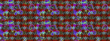 Kabile sanatı boho baskısı, klasik çiçek arkaplanı. Arkaplan dokusu, duvar kağıdı, kırmızı ve kahverengi renkli çiçek teması. Soyut etnik raster çizim kalıbı.