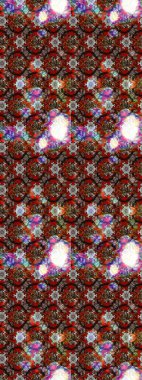 El yapımı çiçek ve bitki koleksiyonu. Raster illüstrasyonu. Raster illüstrasyonu. Şirin karalamalı çiçek desenli çizim. Eskiz stili kahverengi ve kırmızı renklerde.