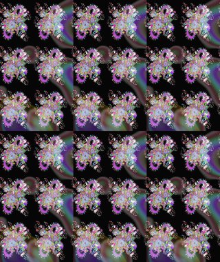 Güzel suluboya çiçekler, parlak resimler ilham verici ve nötr çiçek desenli eskiz arka planı. Raster..