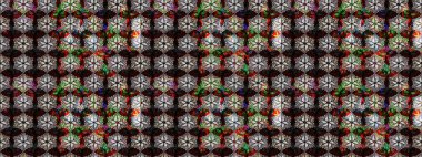 Raster suluboya çiçek deseni, narin çiçekler, siyah ve kahverengi çiçekler, tebrik kartı şablonu. Güzel kumaş deseni.