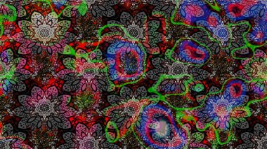 Poster ya da kapak için arka plan. Tekstil için figür. Şirin, zarif çiçekler Raster illüstrasyonu. Davetiye ve kartpostal tasarımı için dekoratif çiçek unsurları. Yapraklı çizim deseni.