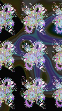 Güzel suluboya yaz çiçekleri deseni..