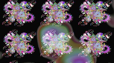 Siyah ve nötr renklerde çiçekler. Tatil havası. Nazik romantik baskı. Bahar mevsimi. Raster güzel bir çiçek deseni çiziyor..