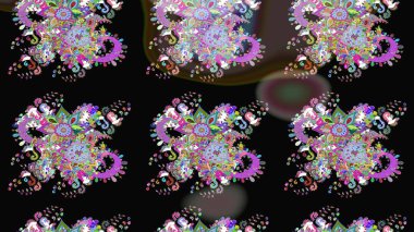 Yumuşak, bahar çiçekleri siyah ve kahverengi renklerde. Yaprak ve çiçeklerin suluboya resimleri, siyah ve kahverengi renkler üzerine çizimler. Raster illüstrasyonu.