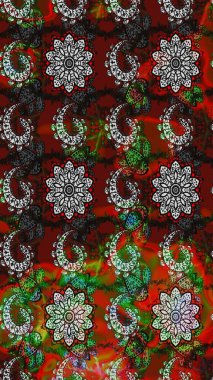 Gri ve kahverengi çiçekli eskiz deseni, suluboya çiçek deseni, sevimli çiçek, duvar kağıdı, kart veya kumaş için fayanslı. Raster - stok.