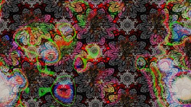 Gri ve siyah renkli çiçekler. Kumaş desenli papatya çiçekleri ayrıntıları.