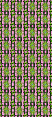 Pembe nilüferli ve yeşil yapraklı pürüzsüz raster çiçekli desen koyu arkaplanda simetrik olarak sıralanmış. Dekoratif botanik tasarımı tekstil, duvar kağıtları ve ambalaj kağıdı için idealdir..