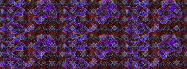 Sevimli çiçek raster deseni. Düz Çiçek Elementleri Tasarımı. Mor ve kahverengi renkte çiçekler. Renk Bahar Teması eskiz şablonu.