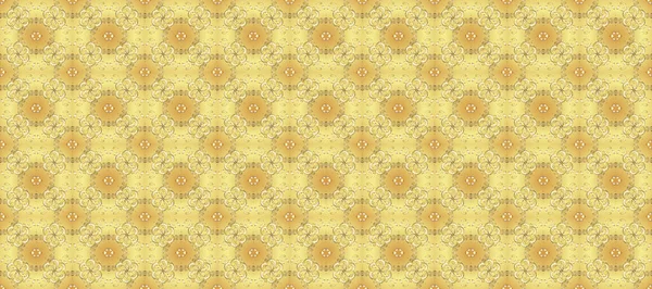 Çiçekli süslemeli, pürüzsüz bir desen. Doğu tarzında klasik tasarım öğesi. Hoş renkler üzerine geleneksel Arapça dekor. Süslü dantel iz sürücü. Duvar kağıdı için altın süslü illüstrasyon.