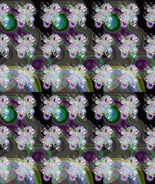 Güzel kumaş deseni. Karalama çiçeği. Düz Çiçek Elementleri Tasarımı. Raster illüstrasyonu. Renkli Bahar Teması eskiz kalıbı. Zentangle soyut çiçekleri.