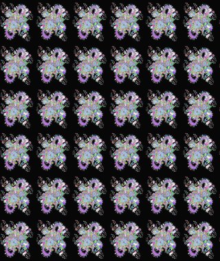 Eski model. Çiçeğin suluboya çizimlerinin mükemmel deseni. Moda baskısı. Suluboya çizim kalıbı. Raster illüstrasyonu. Dekorasyon ve tasarım için güzel desen.